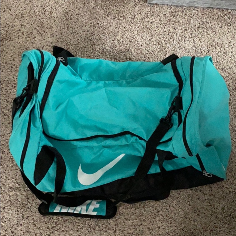 Turquoise Teal Nike Duffel Bag